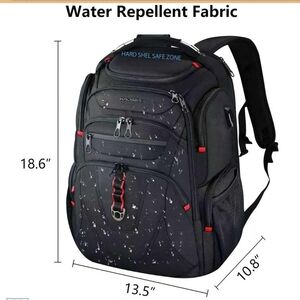 Black Water Repellent Backpack